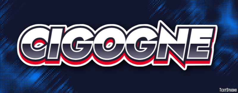 Cigogne Efecto de texto