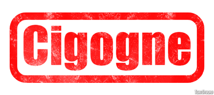 Cigogne Efecto de texto