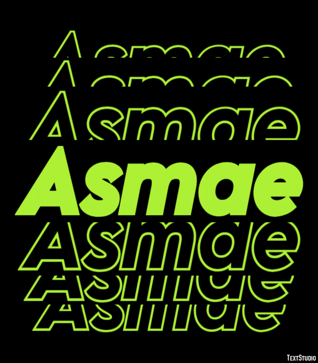 Asmae Texteffekt