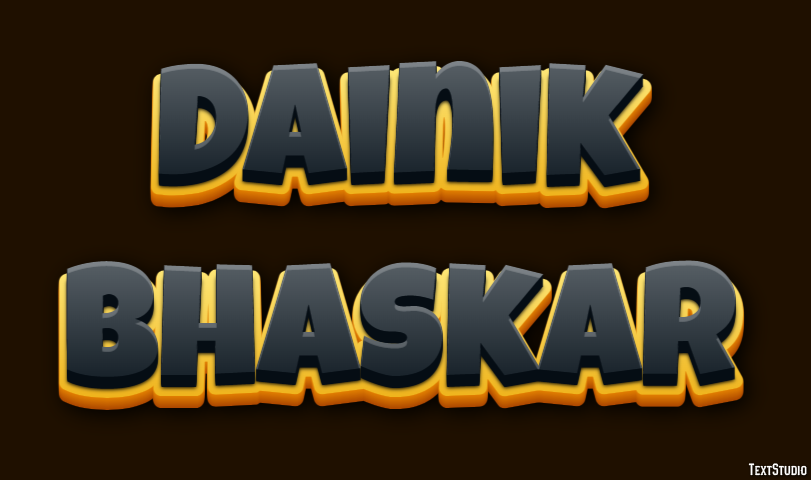 Dainik Bhaskar Texteffekt