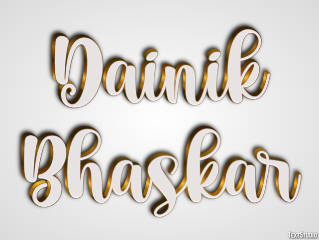 Dainik Bhaskar Texteffekt