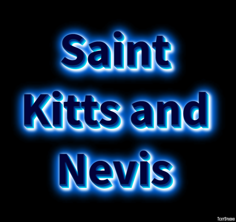 Saint Kitts and Nevis Text effect