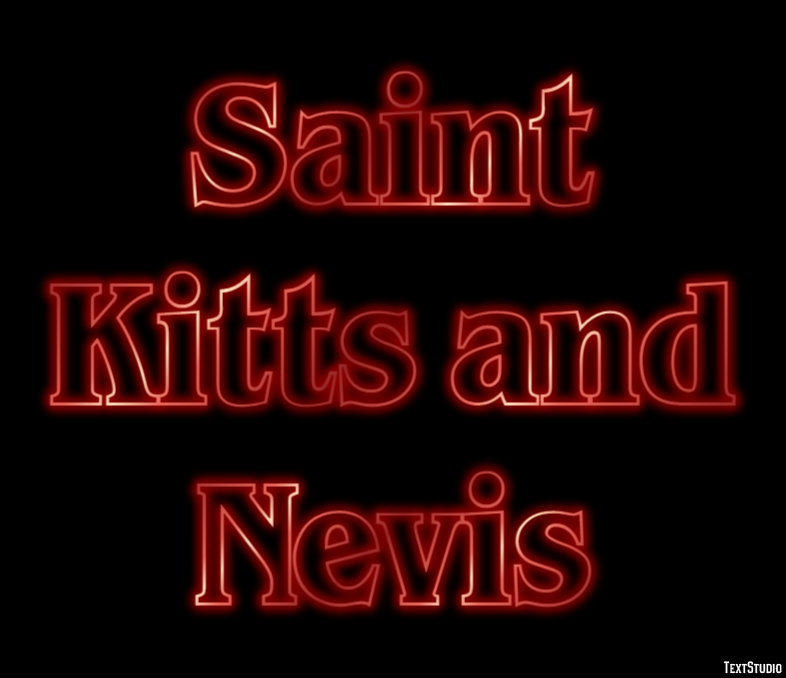 Saint Kitts and Nevis Text effect