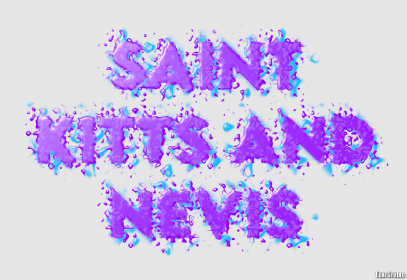 Saint Kitts and Nevis Text effect
