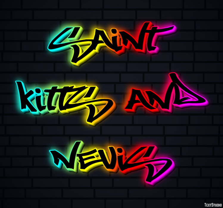 Saint Kitts and Nevis Text Effect