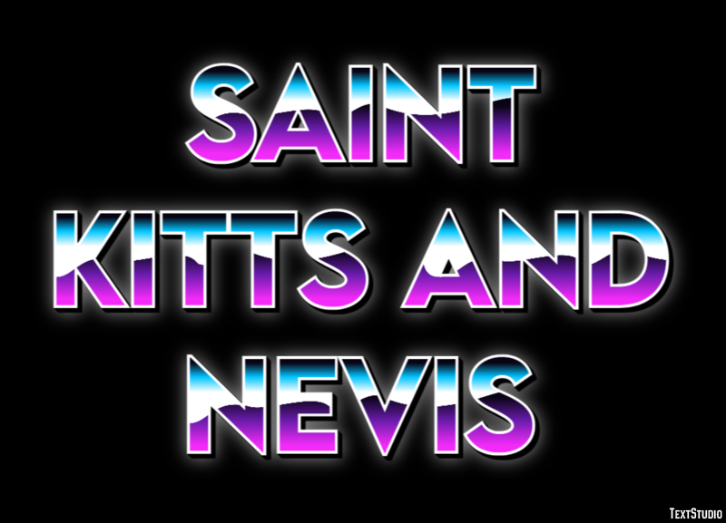 Saint Kitts and Nevis Text effect
