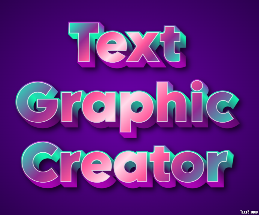 Text Graphic Creator Efeito de texto