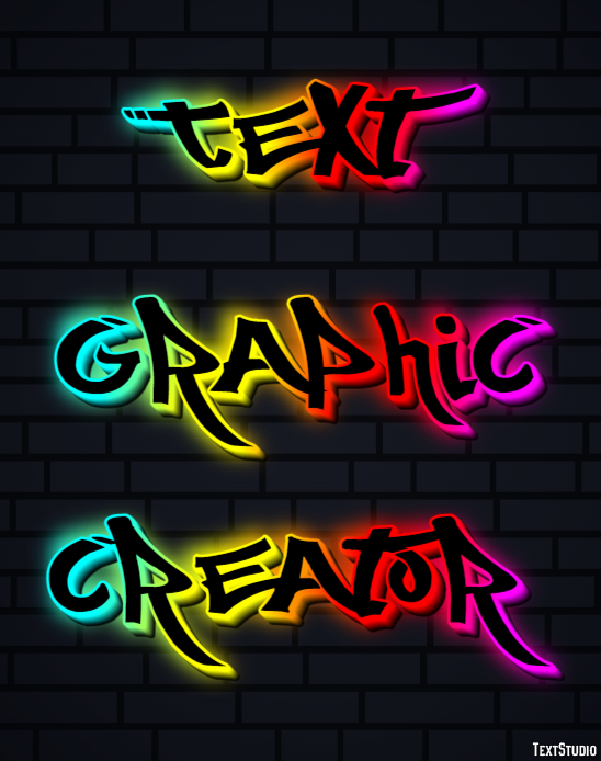 Text Graphic Creator Efeito de texto