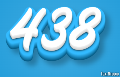 438 Эффект текста