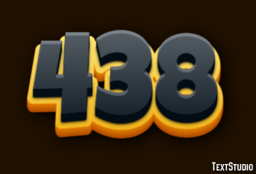 438 Text Effect