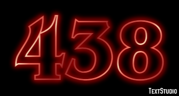 438 Эффект текста