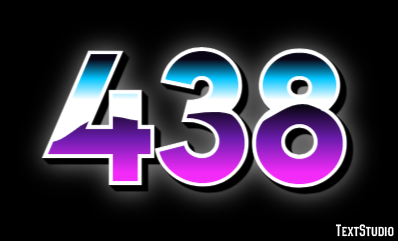 438 Эффект текста