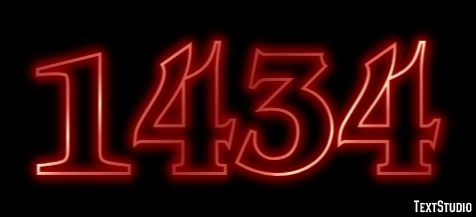 1434 Tekst Effect
