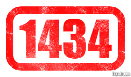1434 Tekst Effect