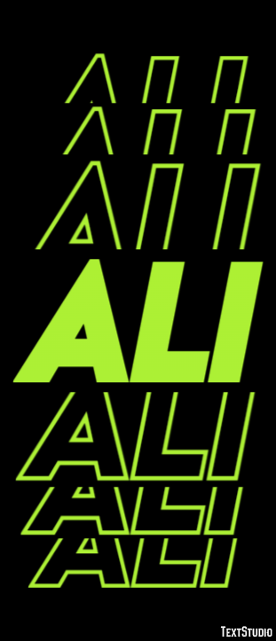 Ali テキスト効果