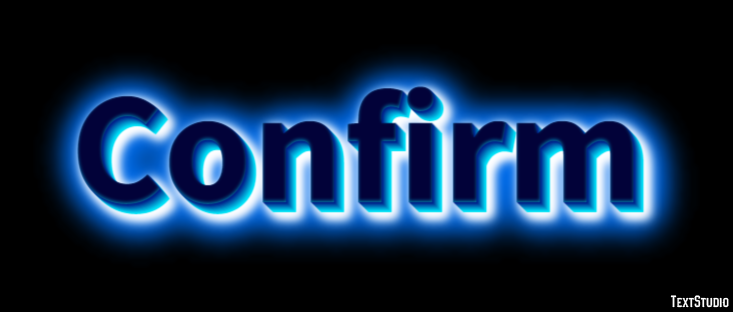 Confirm Text Effect