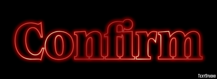 Confirm Text Effect