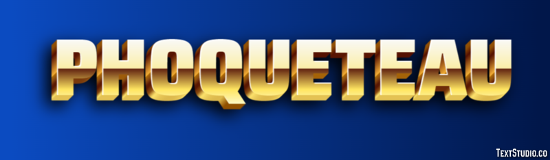Phoqueteau Texteffekt