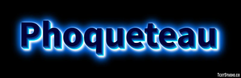 Phoqueteau Texteffekt