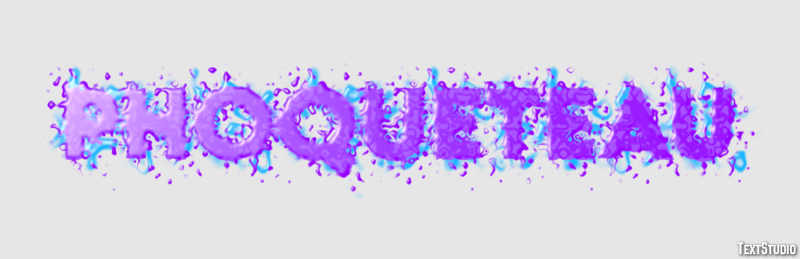 Phoqueteau Texteffekt