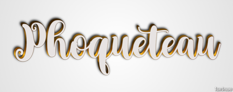 Phoqueteau Texteffekt