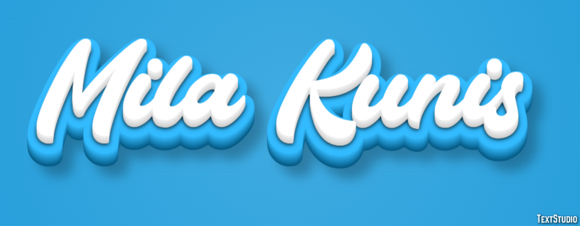 Mila Kunis Text Effect
