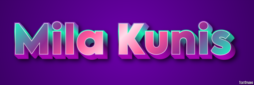 Mila Kunis Text Effect