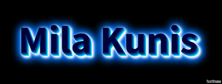 Mila Kunis Text Effect