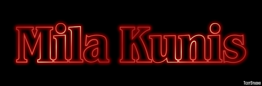 Mila Kunis Text Effect
