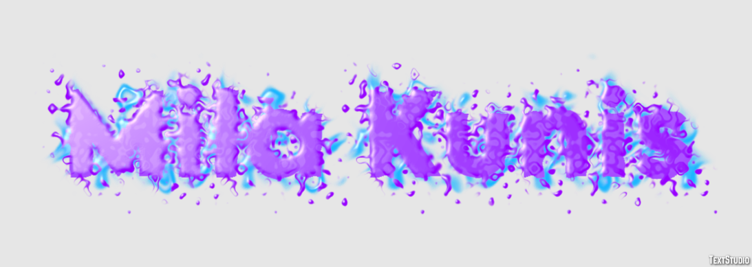 Mila Kunis Text effect