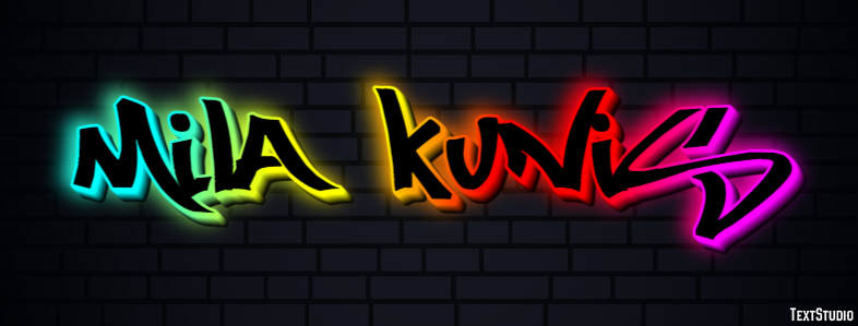 Mila Kunis Text effect