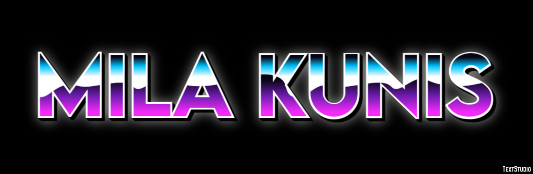 Mila Kunis Text effect
