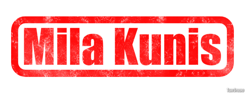 Mila Kunis Text Effect