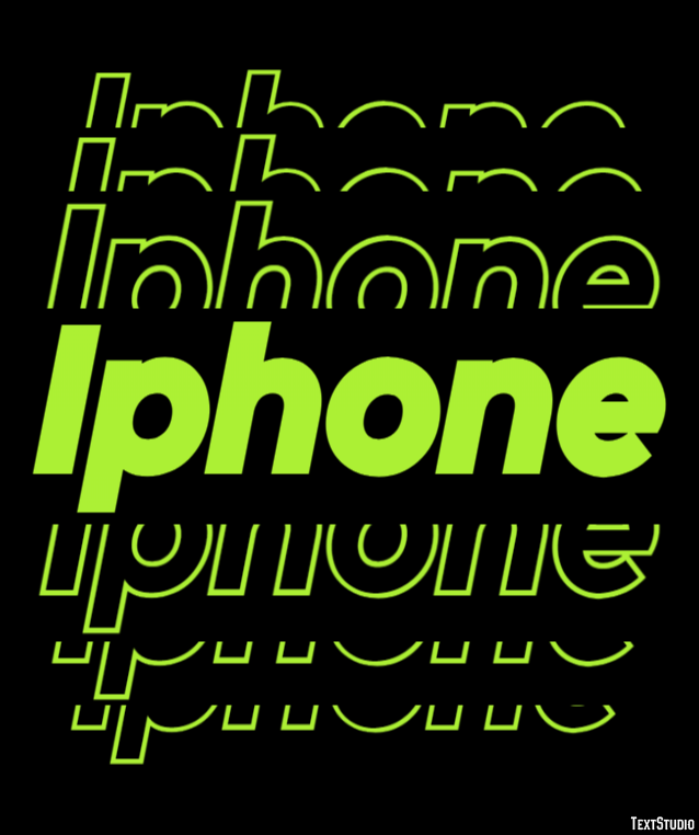 Iphone Tekst Effect