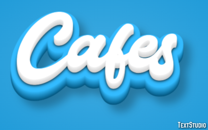 Cafes Tekst Effect