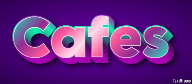 Cafes Texteffekt