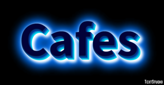 Cafes Tekst Effect