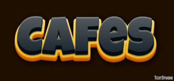 Cafes Texteffekt