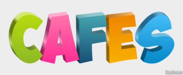 Cafes Tekst Effect