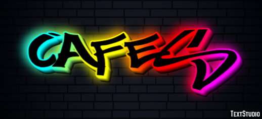 Cafes Texteffekt