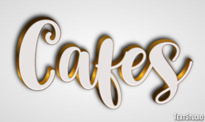 Cafes Tekst Effect