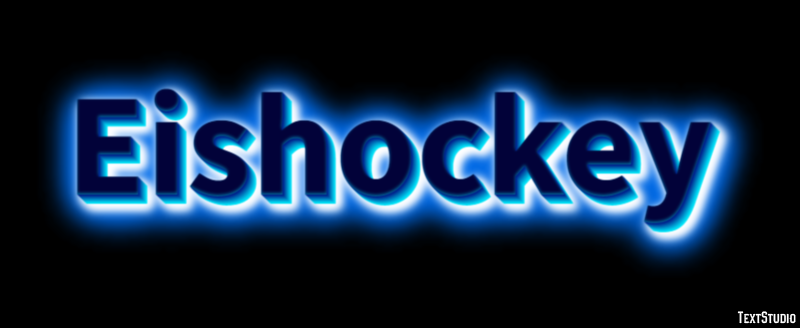 Eishockey Tekst effect