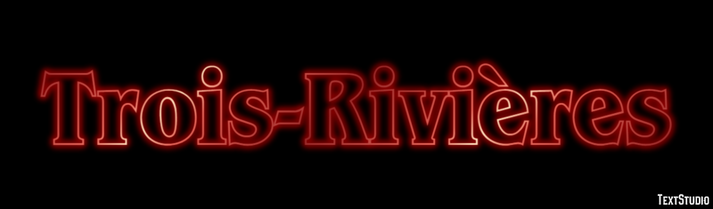 Trois-Rivières Эффект текста