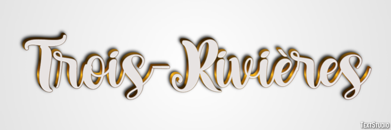 Trois-Rivières Texteffekt