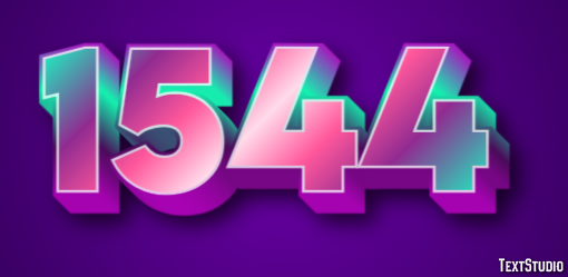 1544 Text Effect