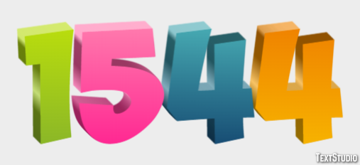 1544 Text Effect