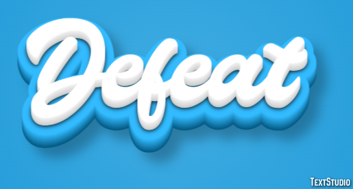 Defeat Text Effect
