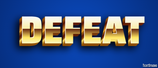 Defeat Text Effect