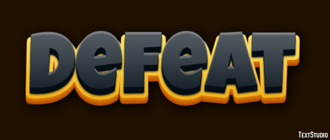 Defeat Text Effect