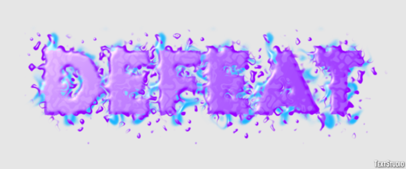 Defeat Text Effect